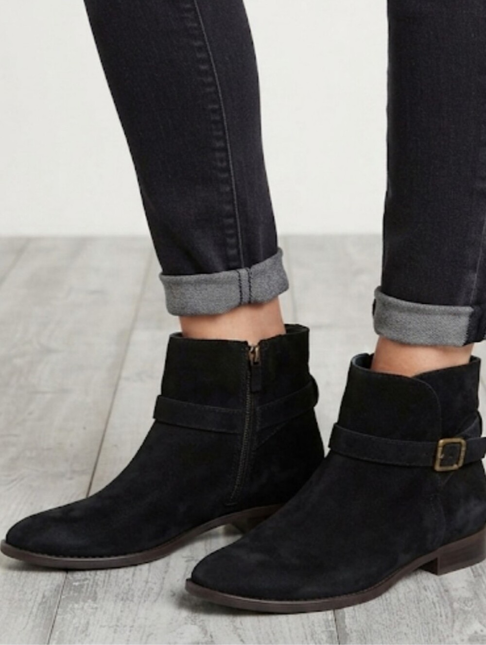 Sam Edelman Womens Ankle Suede Moto  Boots shoes sz 9M